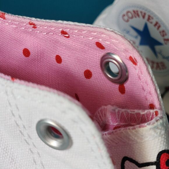 Converse x Sanrio Hello Kitty Kawaii High Top Women's Size 9.5 Sneakers Rare - Picture 16 of 16